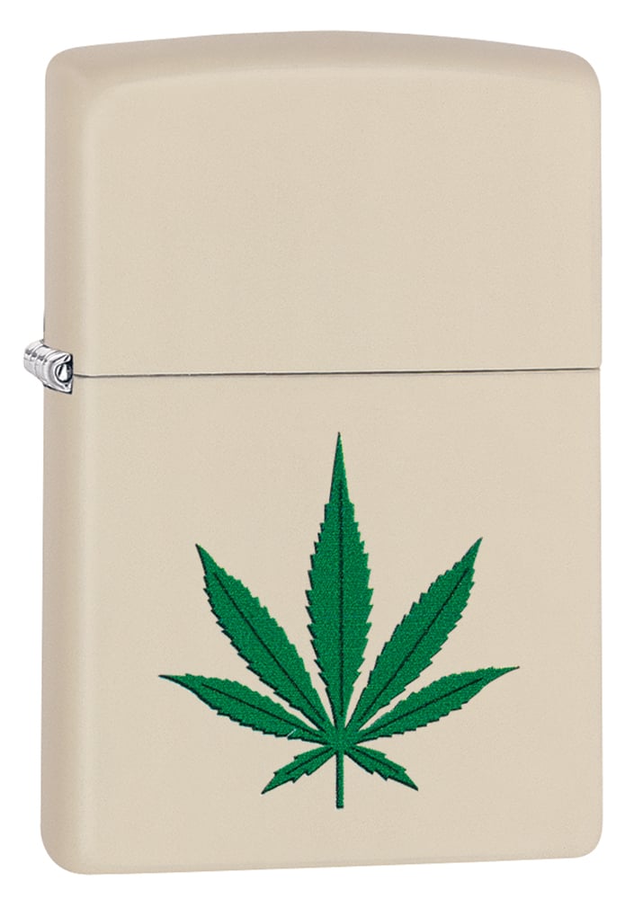 2019 Leaf Lighter - Cream & Green Matte