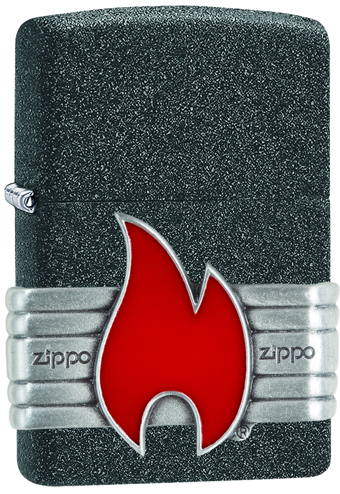 ZIP-29663 2019 Choice Red Vintage Wrap Iron Stone Lighter