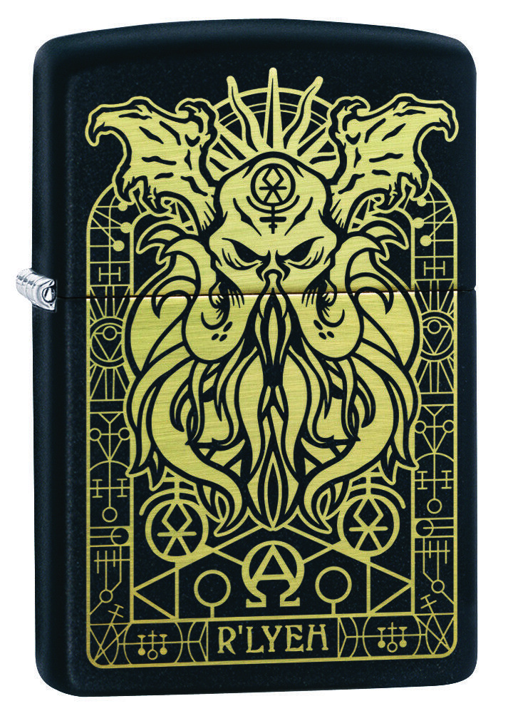 ZIP-29965 2019N Monster Design Lighter - Black Matte