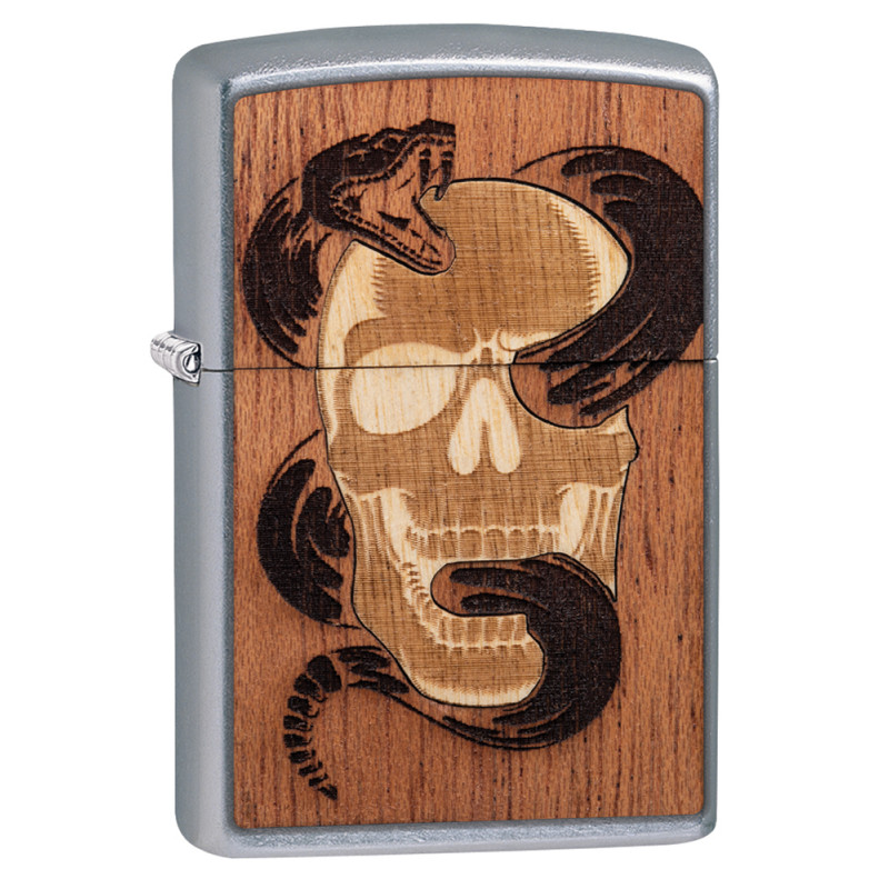 ZIP-49042 2019N 207 Woodchuck Skull & Snake Lighter