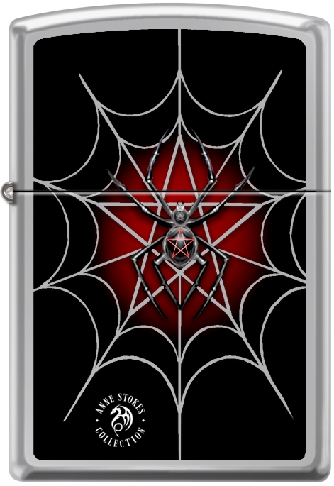 ZIP-250CI017562 2019 Anne Stokes Collection Web Lighter - High Polish Chrome -  Zippo Manufacturing