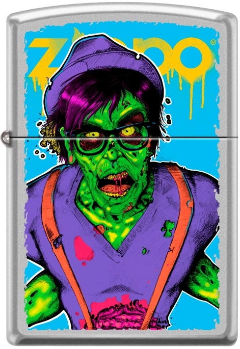 ZIP-207CI017912 2019 Zombie 3 Satin Lighter - Chrome
