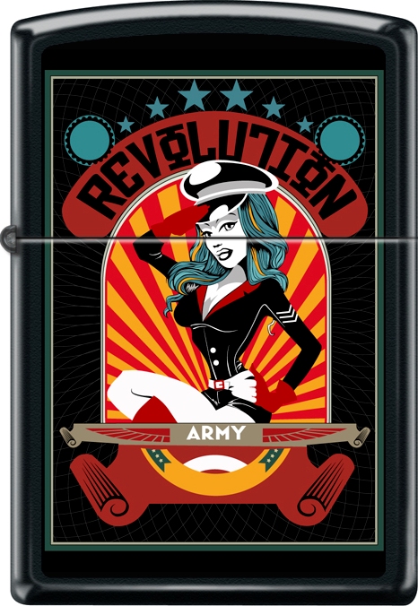 ZIP-218CI018436 2019 Revolution Woman Lighter - Black Matte