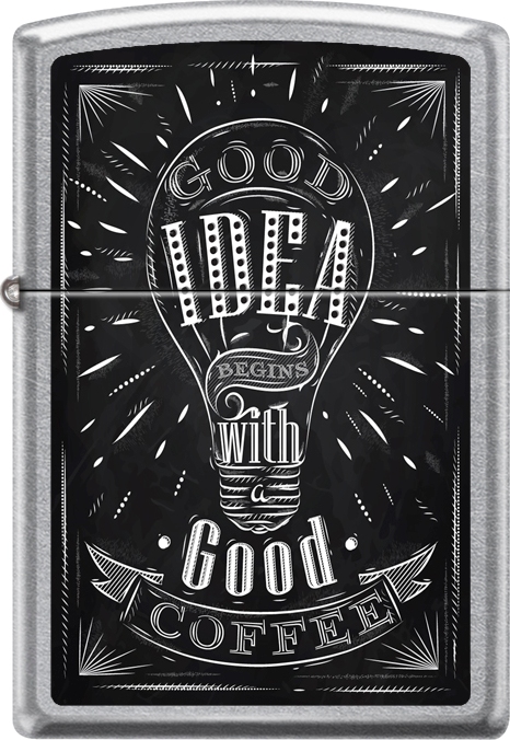 ZIP-207CI018421 2019 Good Idea Coffee Lighter - Street Chrome