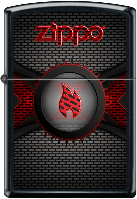 ZIP-218CI403728 2019 Brick Wall Lighter - Black Matte