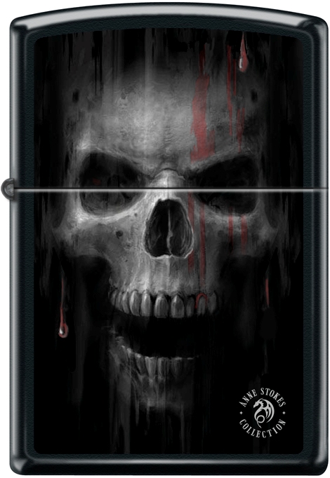 2019 Anne Stokes Skull Lighter - Black Matte