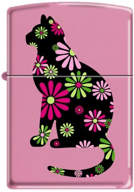 Funky Cat Lighter - Pink Matte - Unique Design