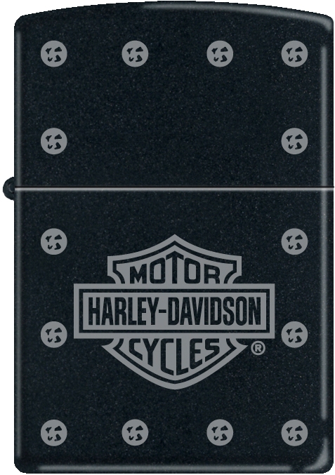 ZIP-218CI012005 2019 Harley Davisdon Studs Lighter - Black Matte