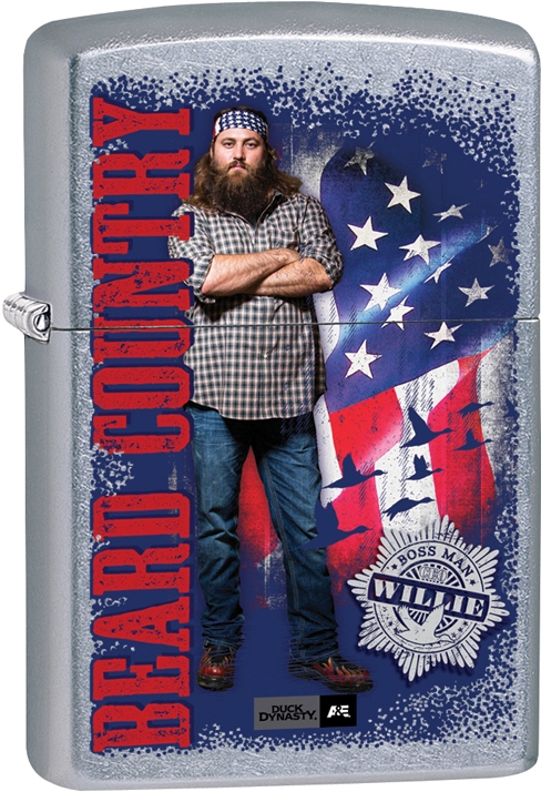 ZIP-207CI016922 2017 Duck Dynasty Willie Beard Country Lighter - Street Chrome