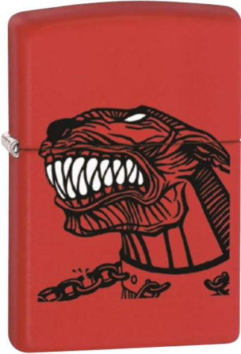 2019 Pit Bull Lighter - Red Matte