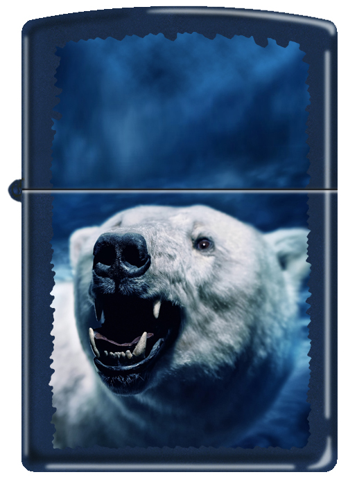 ZIP-239CI010227 2019 239 Polar Bear Lighter - Navy Blue Matte
