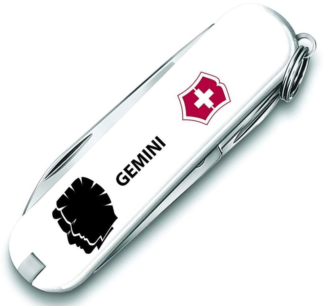 Swiss Army Brands VIC-55085.GEM 2019 Victorinox Classic SD Zodiac Gemini Pocket Knife -  Swiss Arms