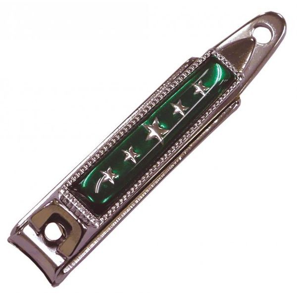 2019 Nail Clipper with Five Stars, Green - Small - 12 Piece