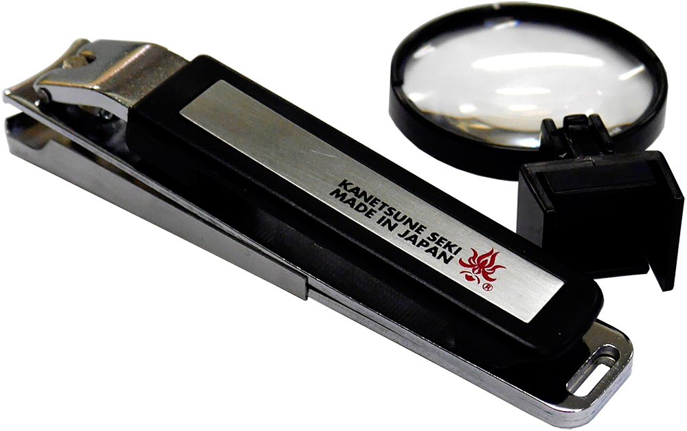 2018 Nail Clipper with Loupe - Black