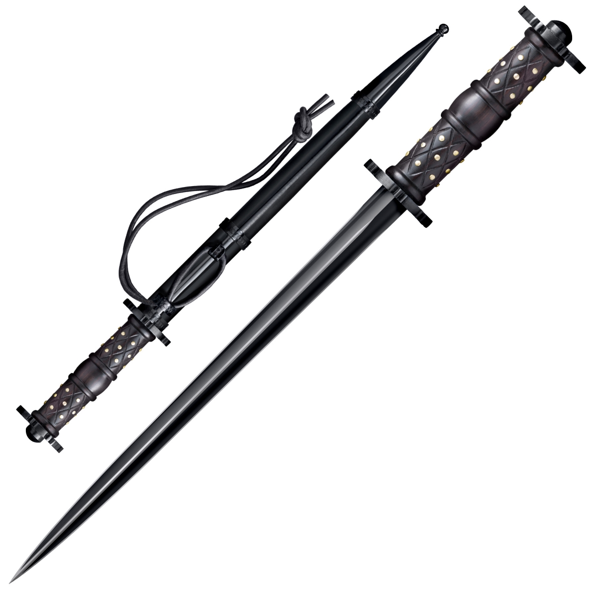 Picture of Cold Steel CLD-88HRDL 2019 Rondel Dagger Sword with 1065 Carbon Steel - 5 in. Handles