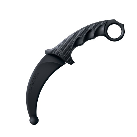 Santoprene Steel Trainer Karambit - Black - 5.12 in. Handles - Realistic Design