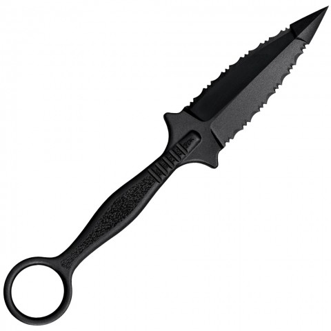 FGX Ring Dagger - Black - 5.75 in. Handles - Lightweight Self-Defense Tool