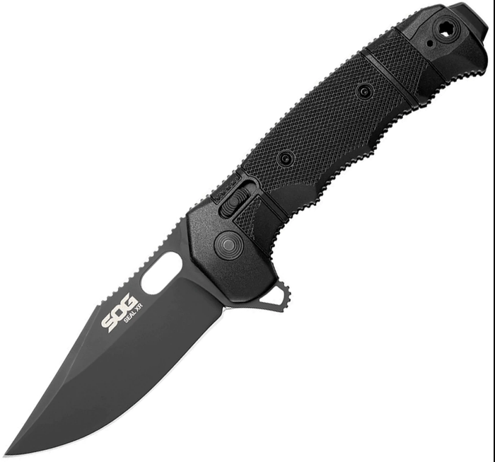 -12-21-02-57 234 mm Seal XR Lock Folding Knife - Black Cerakote