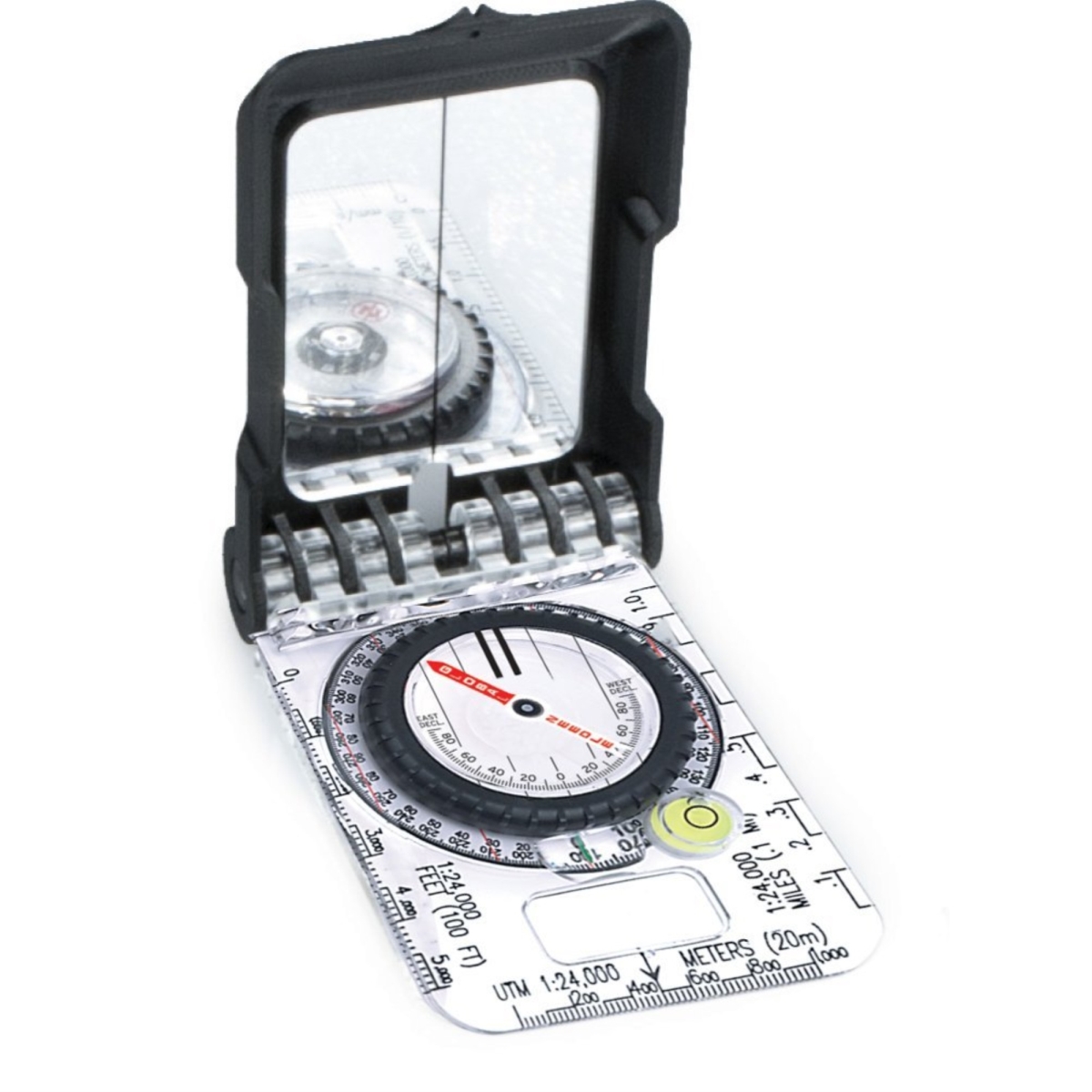 Picture of Brunton Outdoor BRU-F-TRUARC15-K 15 Mirror Compass with Rare Earth Global Needle & Clinometer