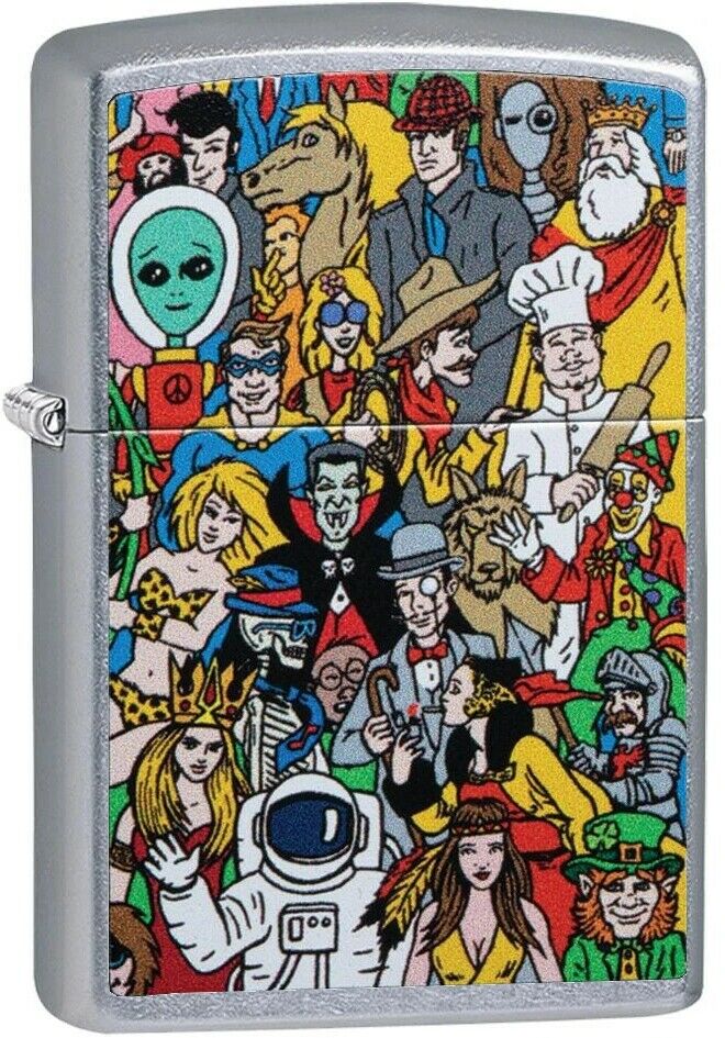 ZIP-207CI411225 2020N Procut Wheres Windy Street Chrome Lighter