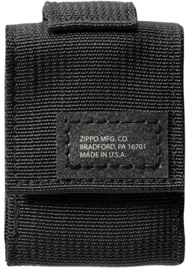 ZIP-49402 2020N ZIPPO Molle Pouch Black with Black Crackle Lighter Set