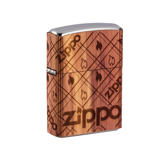 2020N Woodchuck Logo 360 Pocket Lighter, Brown - One Size