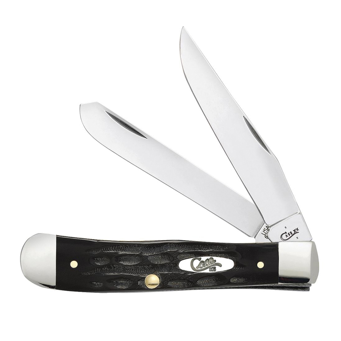 Picture of Case Cutlery CAS-65010 Jigged Buffalo Horn Trapper Pocket Knife