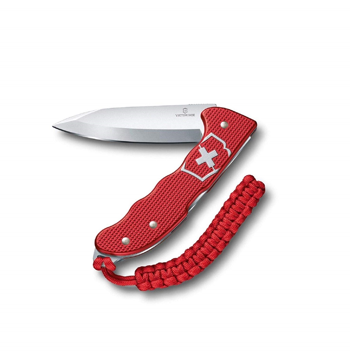 Swiss Army Brands VIC-0.9415.20 2019N Victorinox Hunter Pro Alox Knife with Clip & Paracord, Red - 130 mm -  Swiss Arms