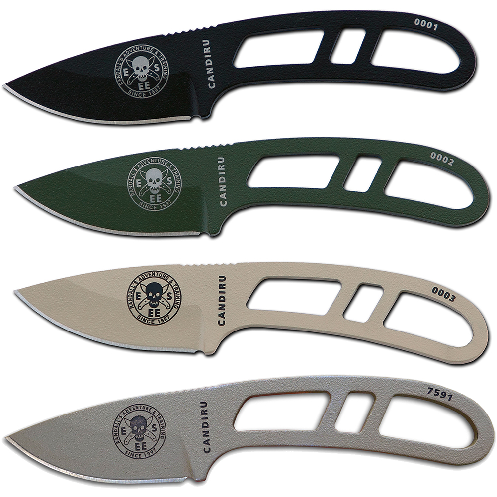 OD Candiru Utility Fixed Carbon Blade, Black Molded Sheath