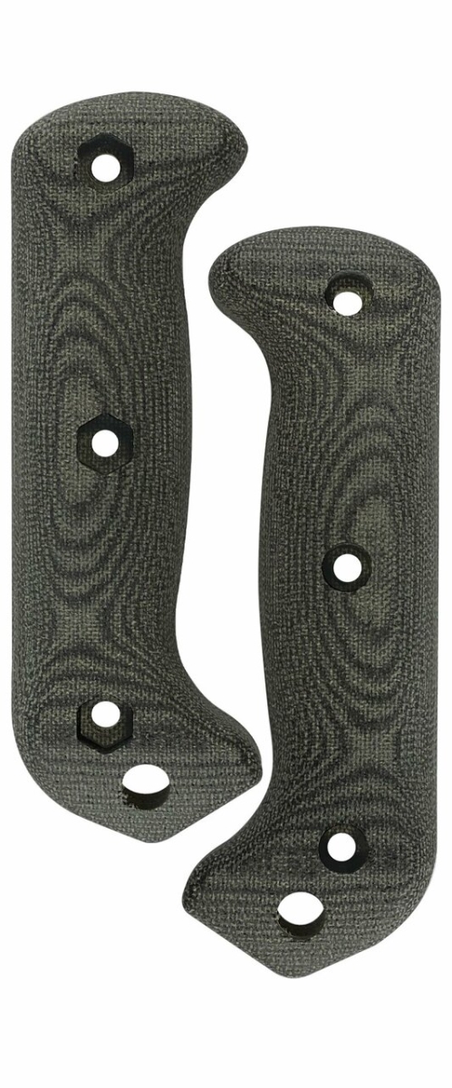 Ka-Bar KAB-BK77BLKHNDL Black Canvas Micarta Handle Set for Large Becker Knives