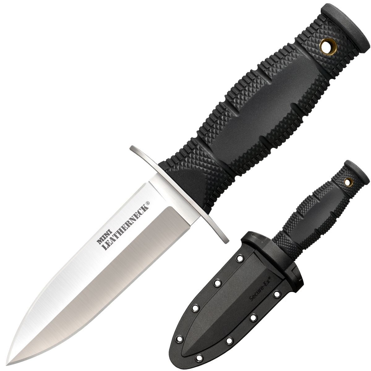 CLD-39LSAC 3.25 in. Mini Leatherneck Double Edge Long Kray-ExHandle 8Cr13MoV Steel with Ambidextrous Pocket & Belt Clip