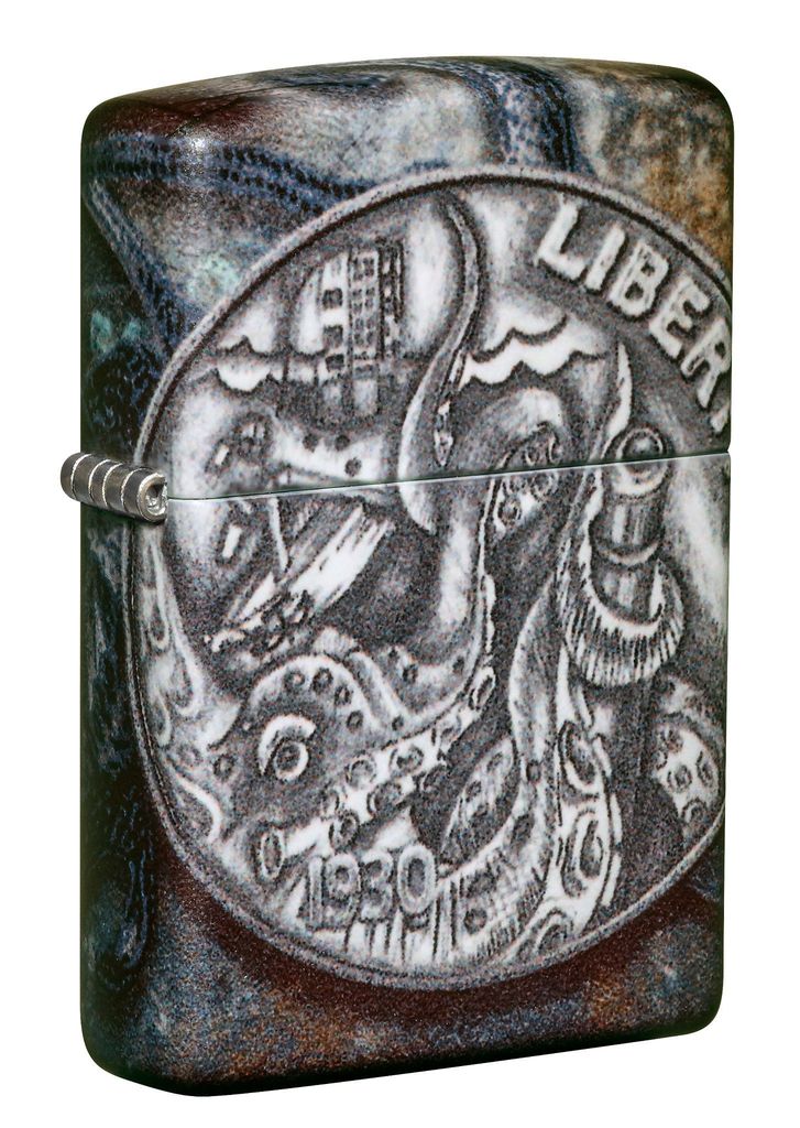 ZIP-49434 Pirate Coin Design Lighter