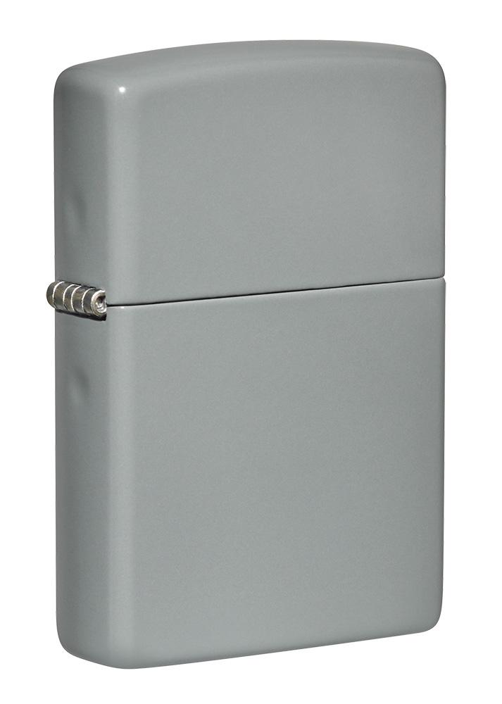 Reg Flat Lighter - Grey Matte - Compact Design - Windproof