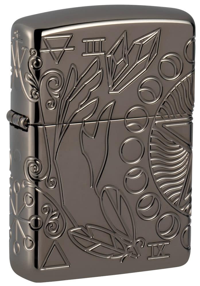 ZIP-49689 Wicca Design Lighter, Black Ice