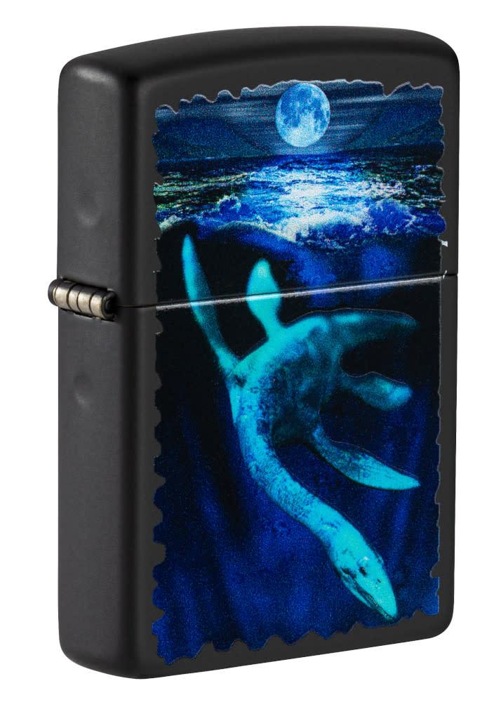 ZIP-49697 Lock Ness Design Lighter, Black Matte