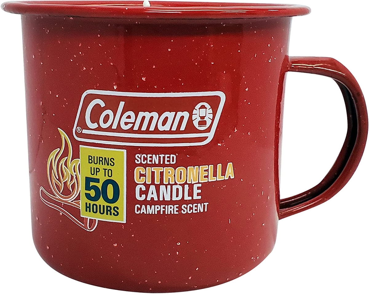 Picture of WPC WPC-77223 6 oz Coleman Tin Mug Outdoor Citronella SMores Scented Candle, Red