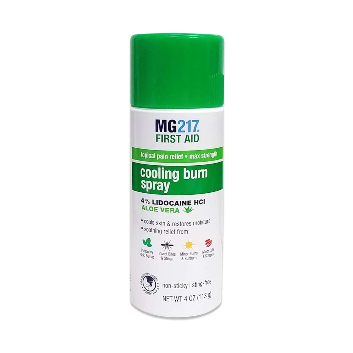 WPC-5024 2024N WPC Mg217 Burn Relief Continuous Spray with 4 Percent Lidocaine & Aloe Vera