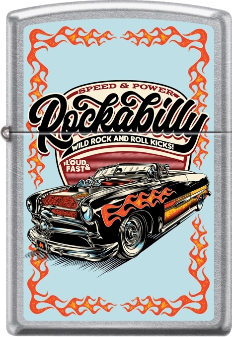 ZIP-207CI417537 2024 Zippo Custom Rockabilly Speed & Power Lighter