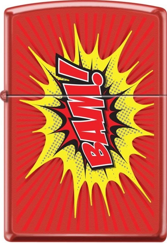 ZIP-233CI407179 2024 Zippo Comic Bam Punch Red Matte Lighter