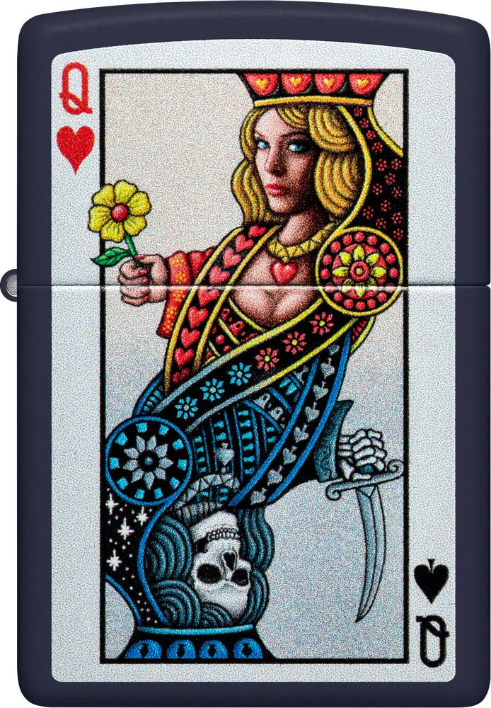 ZIP-48723 2024 Zippo Queen Design Lighter, Navy Matte