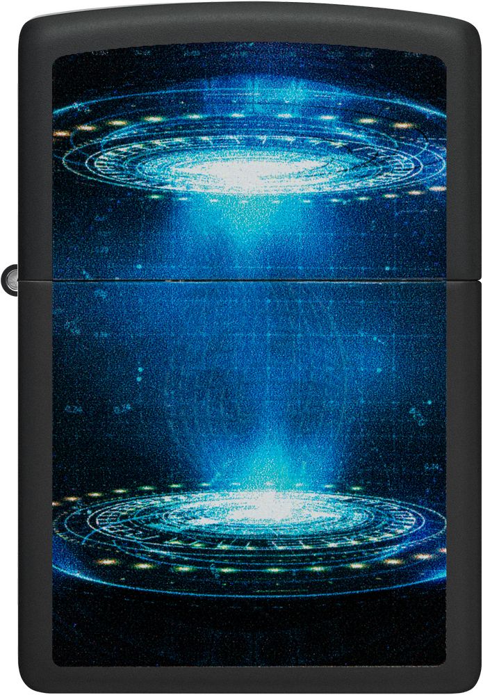 ZIP-48514 Zippo UFO Flame Design Lighter, Black Matte