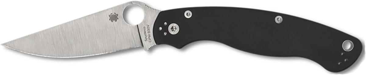 SPY-C36GP2 2025 Spyderco Reveal 12 Military 2 G10 Plain Edge Knife -  Pro-Cut