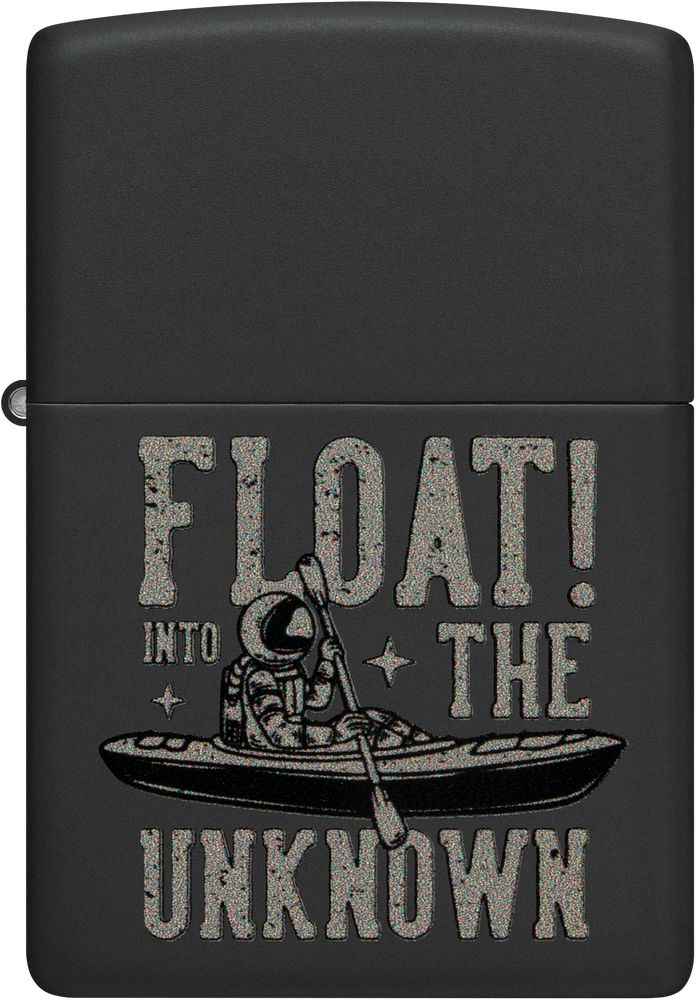 ZIP-48566 2024 Zippo Float the Unknown Design Lighter, Black Matte