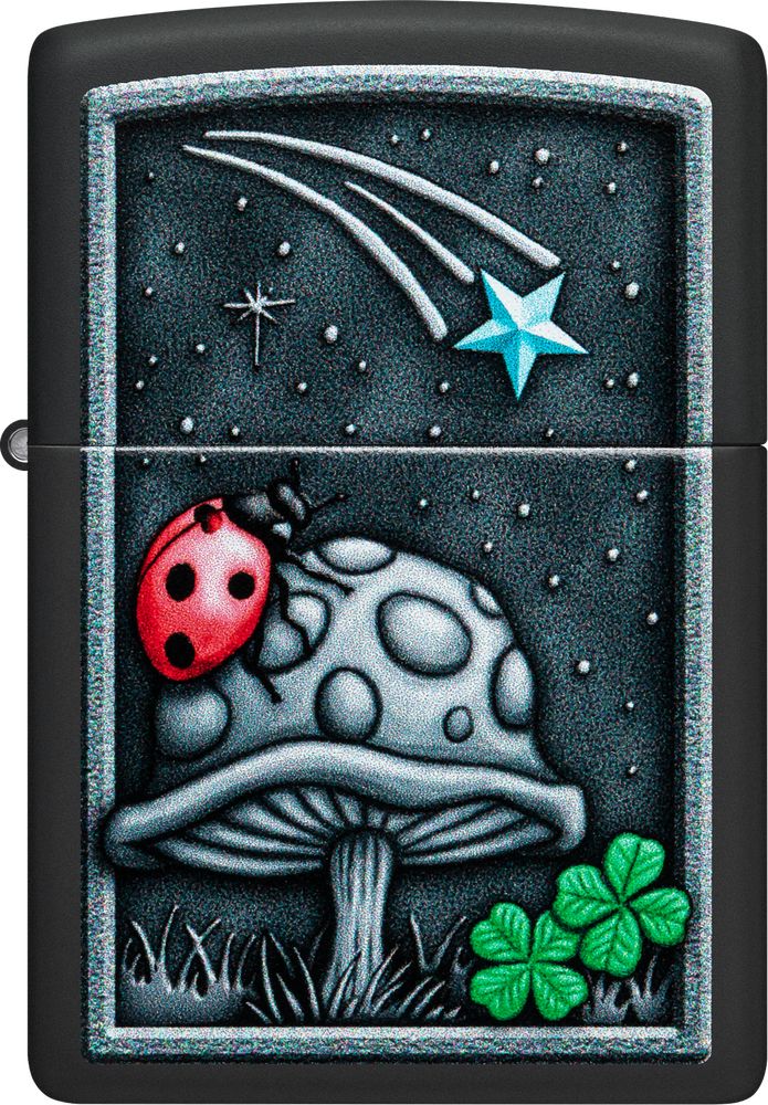 ZIP-48724 2024 Zippo Ladybug Design Lighter, Black Matte
