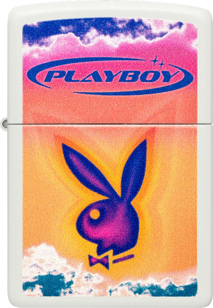 ZIP-48744 2024 Zippo Playboy Lighter, White Matte