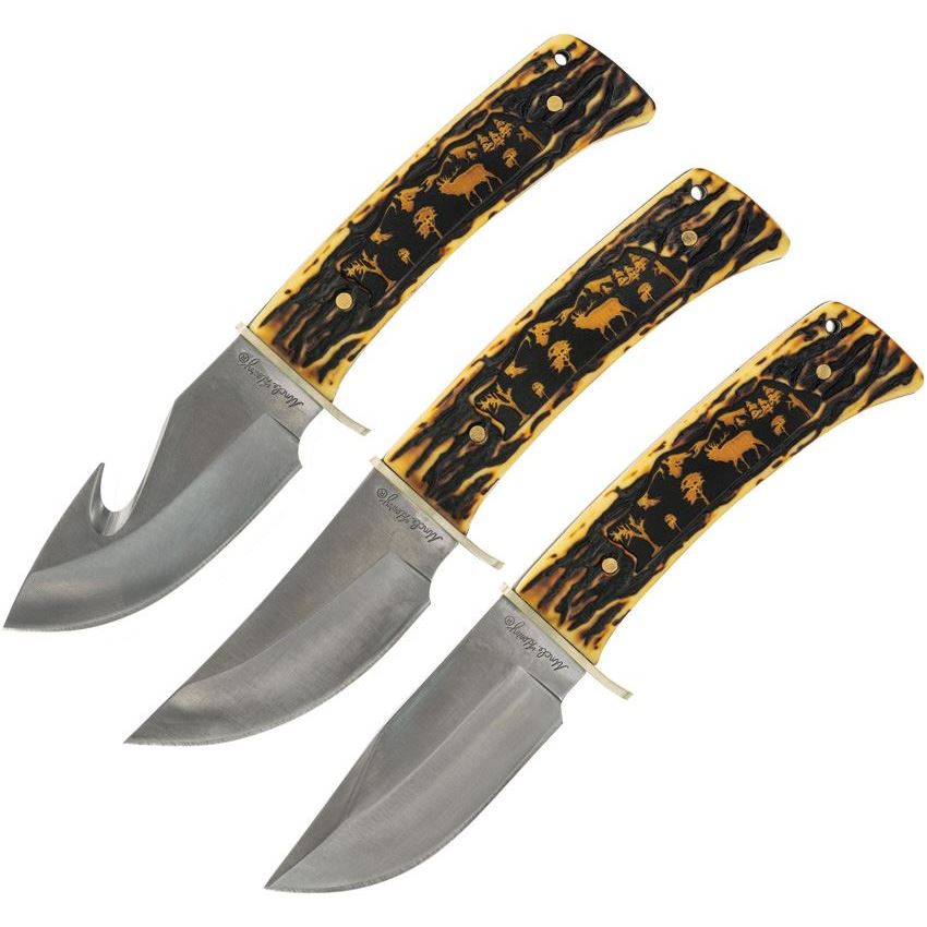 SCH-1157965 2022 Schrade Uncle Henry Fixed Elk Gift Set - 3 Piece