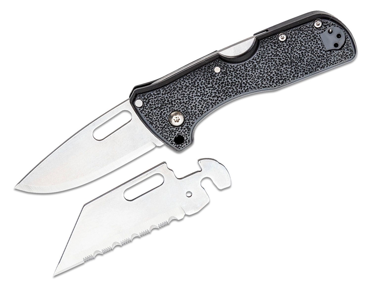 CLD-40BA 2024 Cold Steel Folding Click N Cut Knife with Ambidextrous Pocket & Belt Clip