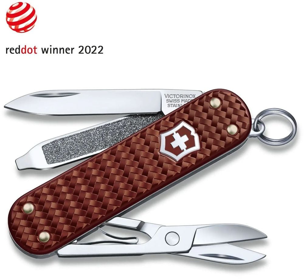 VIC-0.6221.4011G 2025 Victorinox Classic SD Precious Alox Knife, Ihazel Brown -  Pro-Cut