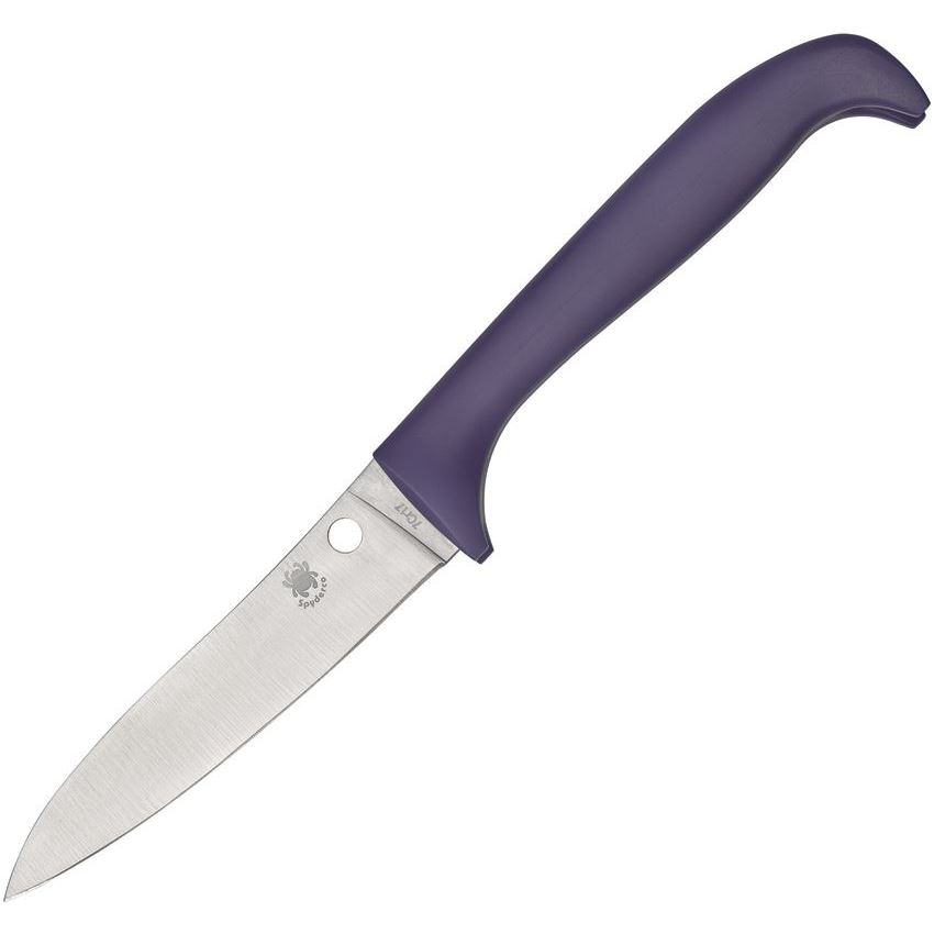 SPY-K21PPR 2025 Spyderco Reveal 12 Counter Critter Purple Plain Knife -  Pro-Cut