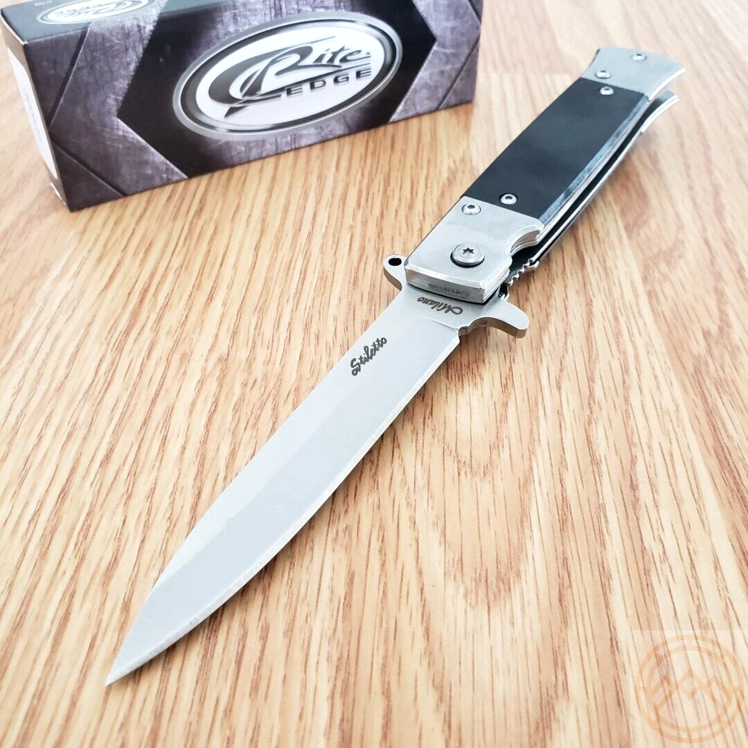 SZC-300584 2023 SZCO 4.5 in. Black Folding Knife with G10 Handle